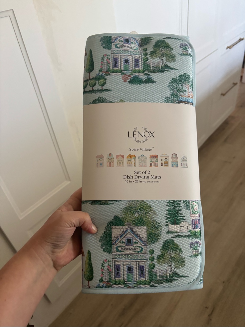 Lenox Spice Village Kitchen Dish Drying Mats 2 pack